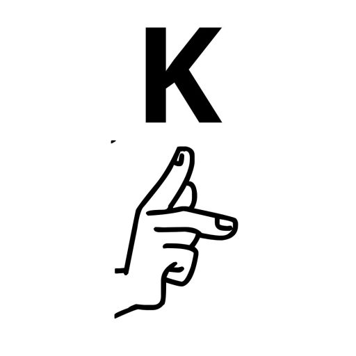 K en alfabeto dactilologico